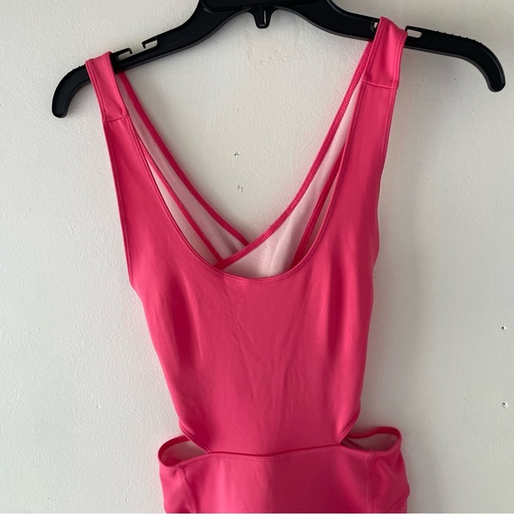 New! FP Movement Free People back it up onesie jumpsuit Pink romper 37774 - Picture 4 of 16